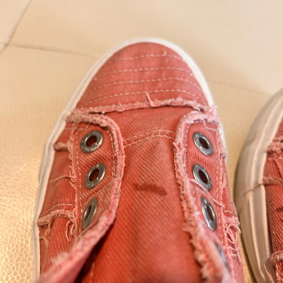 Blowfish Malibu Sneakers Dusty Pink Women's Shoes-8 Coral Slip On Canvas Casual - Picture 10 of 10